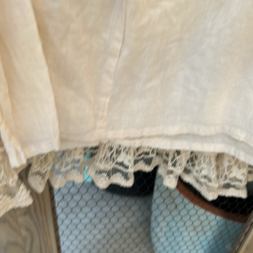 Multiples Cream Lace Tiered Maxi Skirt - Picture 10 of 11